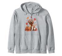 Cocker Spaniel Dog Lover Zucca Autunno Autunno Ringraziamento Felpa con Cappuccio