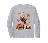 Cocker Spaniel Dog Lover Zucca Autunno Autunno Ringraziamento Maglia a Manica