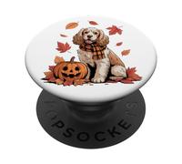 Cocker Spaniel Dog Lover Zucca Autunno Autunno Ringraziamento PopSockets PopGrip Adesivo