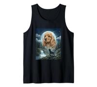 Cocker Spaniel Howling to The Moon Meme Funny Dog Lover Canotta