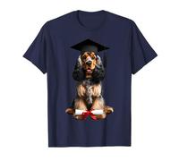 Cocker Spaniel Inglese Cane Gratuation School Graduate Owner Maglietta