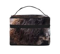 Cocker Spaniel Inglese, Cani Ricci Bianco-Marroni, Borsa da Viaggio per Trucco da Donna, Grande Organizer per Cosmetici