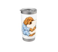 Cocker Spaniel inglese che dorme in pigiama carino cane che dorme Bicchiere termico in acciaio inox doppia parete