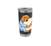 Cocker Spaniel inglese che dorme in pigiama carino cane che dorme Bicchiere termico in acciaio inox doppia parete