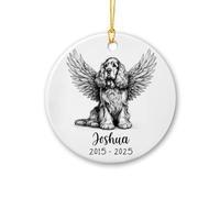 Cocker Spaniel Inglese Ciondoli Natalizi Con Cordino Christmas Party Bomboniere Ceramica Ciondoli Decorazione Albero Di Natalizia