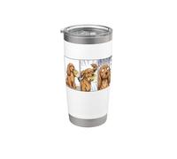 Cocker Spaniel Inglese Divertente Limone Meme Anime Bicchiere termico in acciaio inox doppia parete