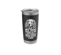 Cocker Spaniel Inglese Il mio cane strizza l"occhio codice segreto Bicchiere termico in acciaio inox doppia parete