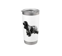 Cocker Spaniel Inglese Roan Blu Bicchiere termico in acciaio inox doppia parete