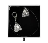 Cocker Spaniel Inglese- set con un cane,gioielli in una scatola bianca ArtDog IT