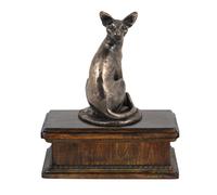 Cocker Spaniel inglese urna bassa di legno Art-Dog