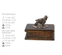 Cocker Spaniel Inglese, Urna Esclusiva, Bronzo Freddo, ArtDog, DE