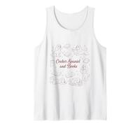 Cocker Spaniel Libri Doodle Disegno Carino Leggere Amante dei Libri Canotta