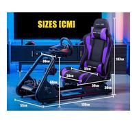 Cockpit Sim Racing GTPLAYER con Altoparlanti e Supporto Regolabile Viola