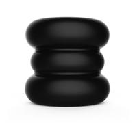 Cockring in silicone elastico con design largo, anello per pene e scroto, ball stretcher regolabile con perle, accessorio bondage per giochi erotici maschili e piacere intenso