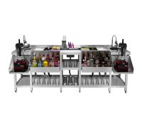 Cocktail Bar Station Compatta Twin Cocktail Risciacquo Shaker da Lavello