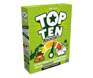 Cocktail Games, Top Ten Adventures, gioco per feste, 4-9 giocatori, dai 12+ anni in su, 30 minuti, gioco in tedesco