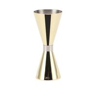 Cocktail Jigger Cocktail Double Jigger Misurino da Barra in Acciaio Inossidabile 304 con Scala Jigger Giapponese Bar Professionale Strumenti per la Misurazione Dell'alcool (Titanio Oro)