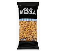 Cocktail Mezcla Mix di Snack con Mais, Arachidi, Ceci, Palline di Snack e Uvetta Sultanina, 300g, pack 4