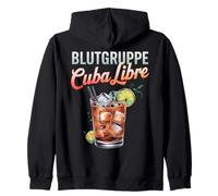 Cocktail per Bartender Addio al Nubilato Blutgruppe Cuba Libre Felpa con Cappuccio