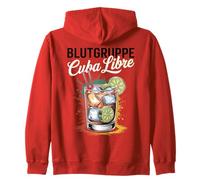 Cocktail per Bartender Addio al nubilato Blutgruppe Cuba Libre Felpa con Cappuccio