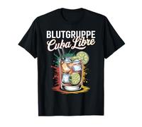 Cocktail per Bartender Addio al Nubilato Blutgruppe Cuba Libre Maglietta