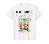 Cocktail per Bartender Addio al nubilato Blutgruppe Cuba Libre Maglietta