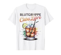 Cocktail per Bartender Addio al Nubilato Blutgruppe Cuba Libre Maglietta