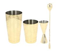 Cocktail Shaker Set in Acciaio Inossidabile 304, Design Vintage, Capacità Media - Set Multiuso per Bar, Facile da Pulire, Perfetto per Cocktail Professionali e Feste