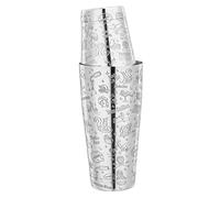 Cocktail TIN On TIN Shaker in acciaio inox, 800 ml/500 ml, con incisione