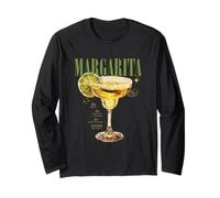 Cocktail Tropicale Vintage Margarita Drink O'Clock Maglia a Manica