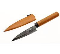 COCKTAIL7 Coltello giapponese Lama 9 cm Fodero in legno Coltello speciale da tavola da campeggio Picnic Coltelli da cucina