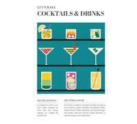 Cocktails & Drinks - Retro Edition: Vintage Cocktail Recipe Journal to Write In Your Own Recipes | Blank Mixology Notebook | 100 Templates | Signature ... | Let’s Make Delicious Memories collection