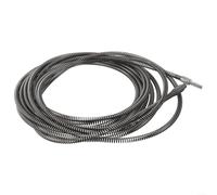 Coclea di scarico con trapano, lunghezza 5 m, strumento per sbloccare efficacemente i tubi di scarico di cucina, bagno, vasca, doccia, pavimento, fognature (8 metri)