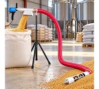 Coclea per Cereali con Ingresso Multilaterale a 360° per Fattorie 13.1FT | Motore Potente da 2800 W, 3 Lunghezze Totali, Tubo Flessibile, Riso, Pellet di Mangime, Trasporto di Materiali Secchi