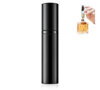 Coco Berming Atomizzatore di Profumo Ricaricabile, Flacone Spray Mini Portatile 5ml, Vaporizzatore da Viaggio per Borsetta Uomo Donna, Bottiglia Vuota Profumo (Nero x 1)