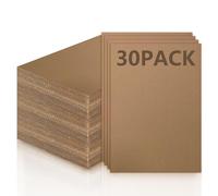 Coco Berming Cartone Ondulato 30 Pezzi, 3mm Fogli Cartoncino Ondulatos, Marrone Kraft Piatto per fai da te, Pittura, Modellismo, Arti e Mestieri, Corrispondenza Imballaggio (A4)