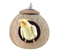 Coco Bird Nest - 270g Coco Shell Nesting House for Birds Cage | 5.31-5.91 inches Lovebirds Habitat Decor Indoor Outdoor Pet Breeding Hut for Gentoo, Budgerigar