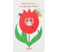 Coco Chan's Life Page Turning Journal RYD-1110 - Diario lento con tulipani, colore: Bianco