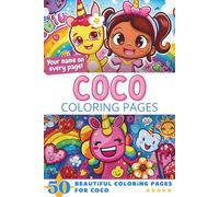 Coco Coloring Pages: Wow-Effect! Your name on every page - Coco coloring book - 6x9" - 50x Coco coloring page - Fantastic Gift