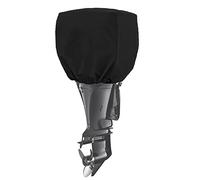 COCO - Copertura del motore fuoribordo per yacht e barche, fino a 25-50 cavalli, rimorchio, resistente, resistente all'acqua, alla muffa e ai raggi UV, con tessuto di poliestere spesso (nero, 25-50)