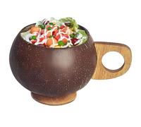 Coco - Coppe per bevande, multiuso, realizzate a mano, in stile rustico, per acqua, resistenti all'usura, per insalate, dessert, frullato
