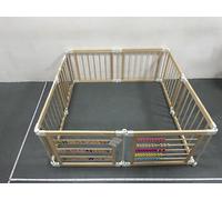 COCO DESIGN Box in legno per bambini, 8 o 10 pannelli, pieghevole, con pannello porta e giocattoli integrati, dimensioni e forma regolabili, cortile portatile per bambini e neonati (10 pannelli)