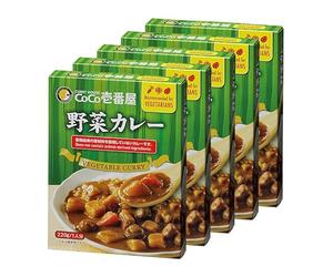 Coco Ichibanya Vegetable Curry 5 Packs, 220g Curry sauce pouch