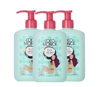 Coco Monoi Latte Corpo Idratante e Illuminante 2in1 - Profumo di Cocco e Fiori di Tiarè, Pelle Morbida e Luminosa, Donna, 200 ml (3 Unità)