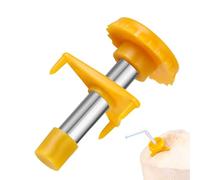 Coco Opener, Coco Cutter Tool, 1.02x1.81x0.31 Inches Stainless Steel Hole Puncher, Safe Equipment with Protective Case for Women Home Cooks Seniors Girls Adults Teens and Easy Beverage Access