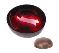 Coco - per cereali lucidata, decorazione per la casa per ufficio, casa, per servire frutta, nocciole, chiavi, 12-14 cm, guscio di cocco naturale per tavolo, insalatiere, contenitore per