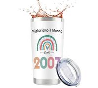 CoCo Regalo 18 Anni Tagazza - Tazza Arcobaleno Perfetto per il 18º Compleanno, Ideale come Regalo di Compleanno per Figlia, Sorella o Nipote, Regali per Compleanno 18 Anni Ragazza (2007)