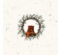 Coco the Bear Square Christmas Notebook | 100 pages | 6.0" x 6.0"