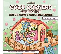 Coco Wyo Cozy Corners Collection: 2 Books in 1 Coloring Book for Ad (Tascabile)