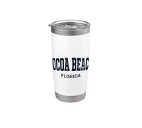 Cocoa Beach Florida Vintage Bicchiere termico in acciaio inox doppia parete
